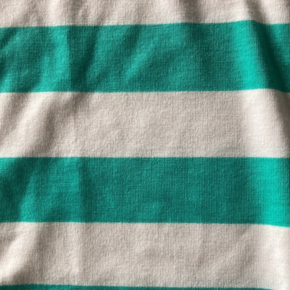 LuLaRoe top Large L aqua & off white striped - Picture 4 of 6